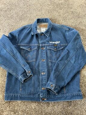 Wrangler Men's Dark Blue Denim Jacket size XL